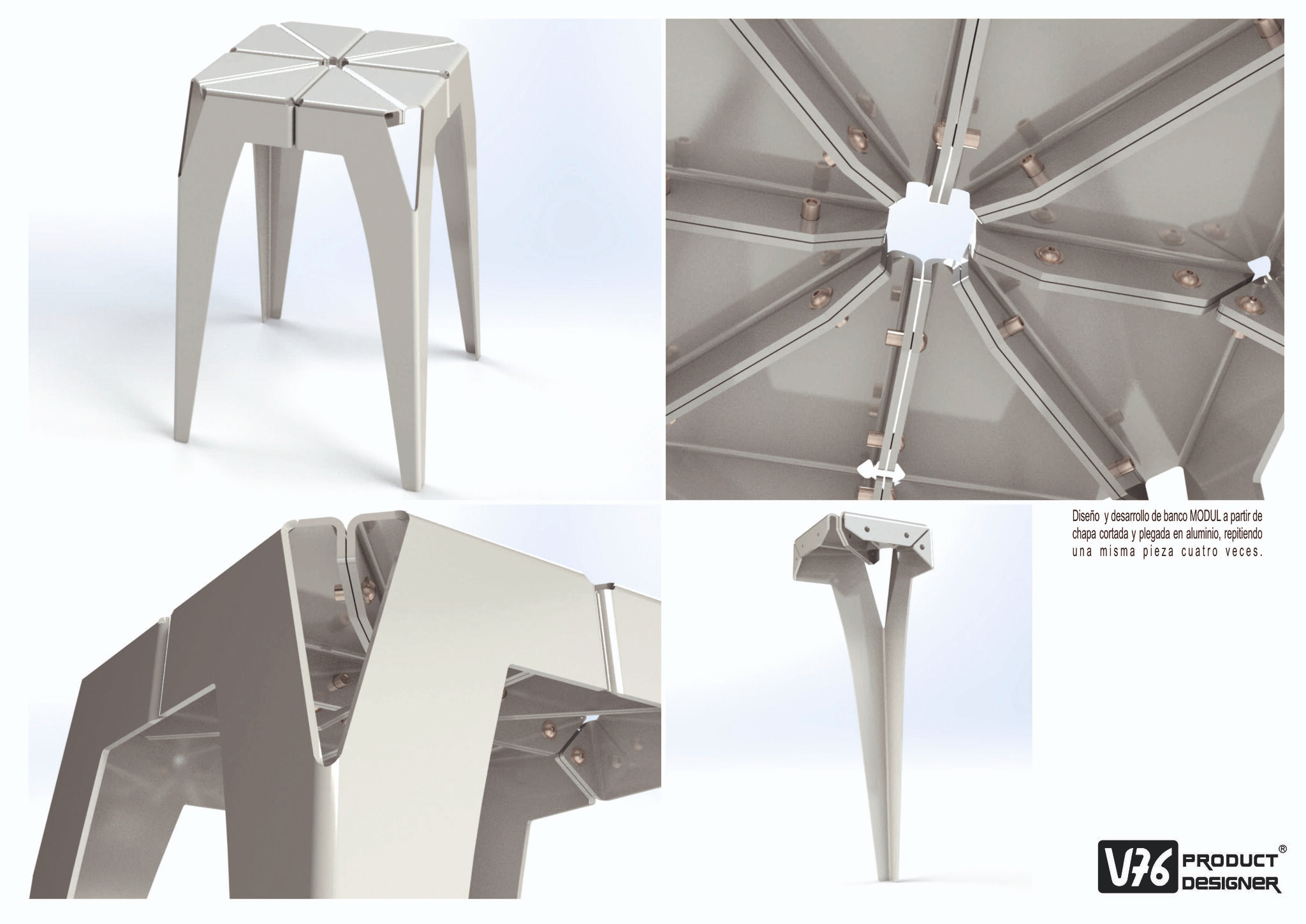 ¡Diseño único y funcional: Presentamos el banco MODUL de V76 PRODUCT DESIGNER!